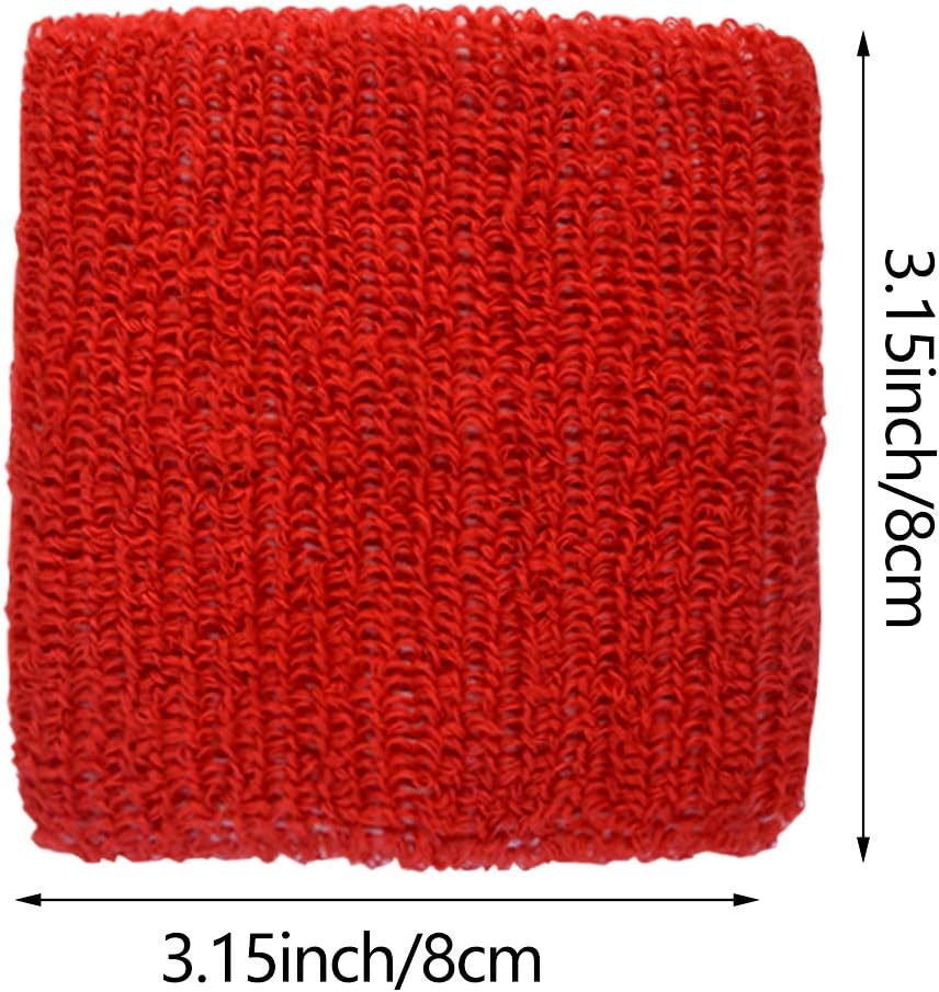 obmwang 18 Pieces Wrist Sweatbands Sports Wristbands Colorful Cotton Sweat Band for Men, Women and Teens, Suitable for Gym, Yoga, Football, and Other Sports - Image 2