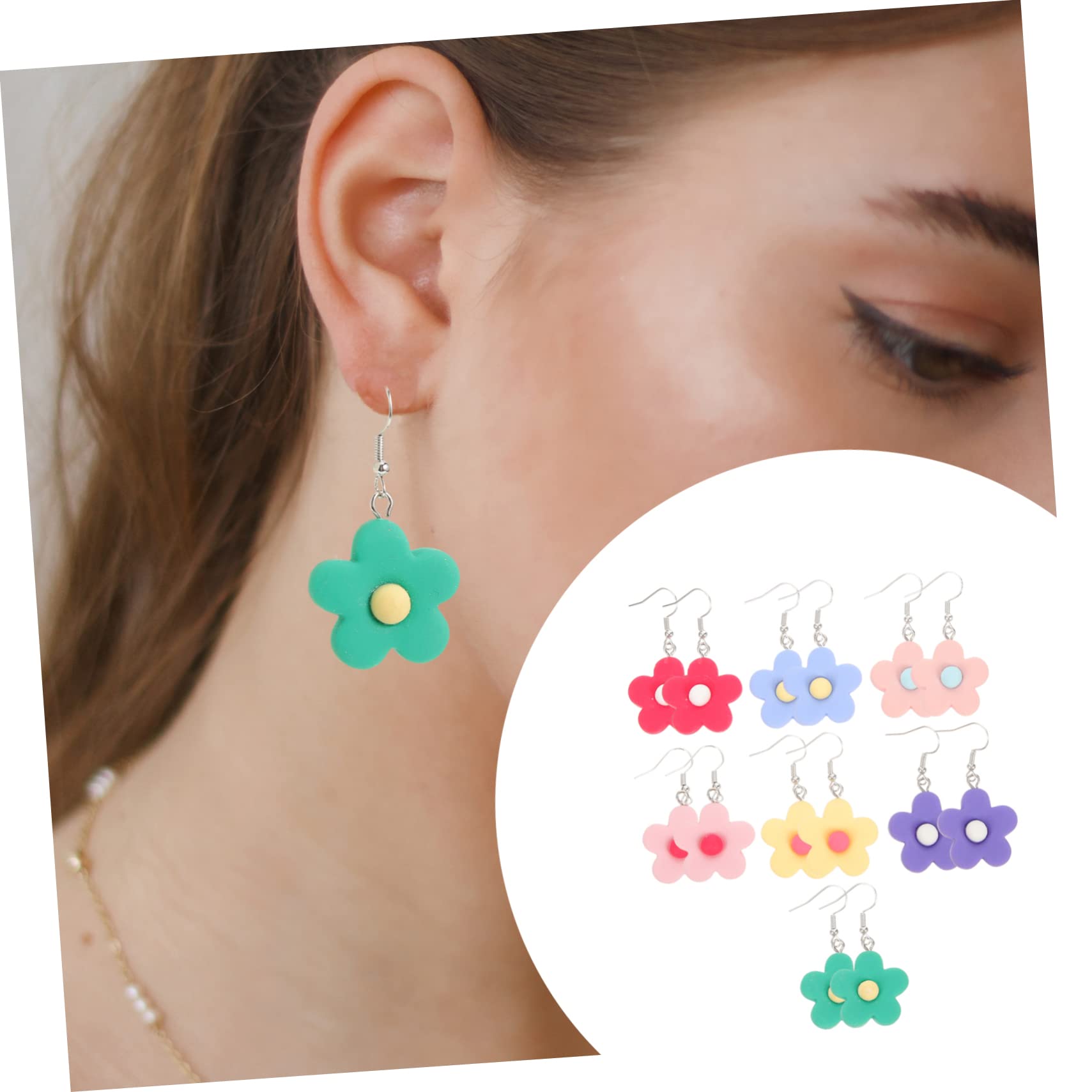 SHERCHPRY 28paia Orecchini Pendenti Floreali Resina Per Donna Di Colorati Per Feste e Occasioni Speciali Accessori Di Moda Per Ogni