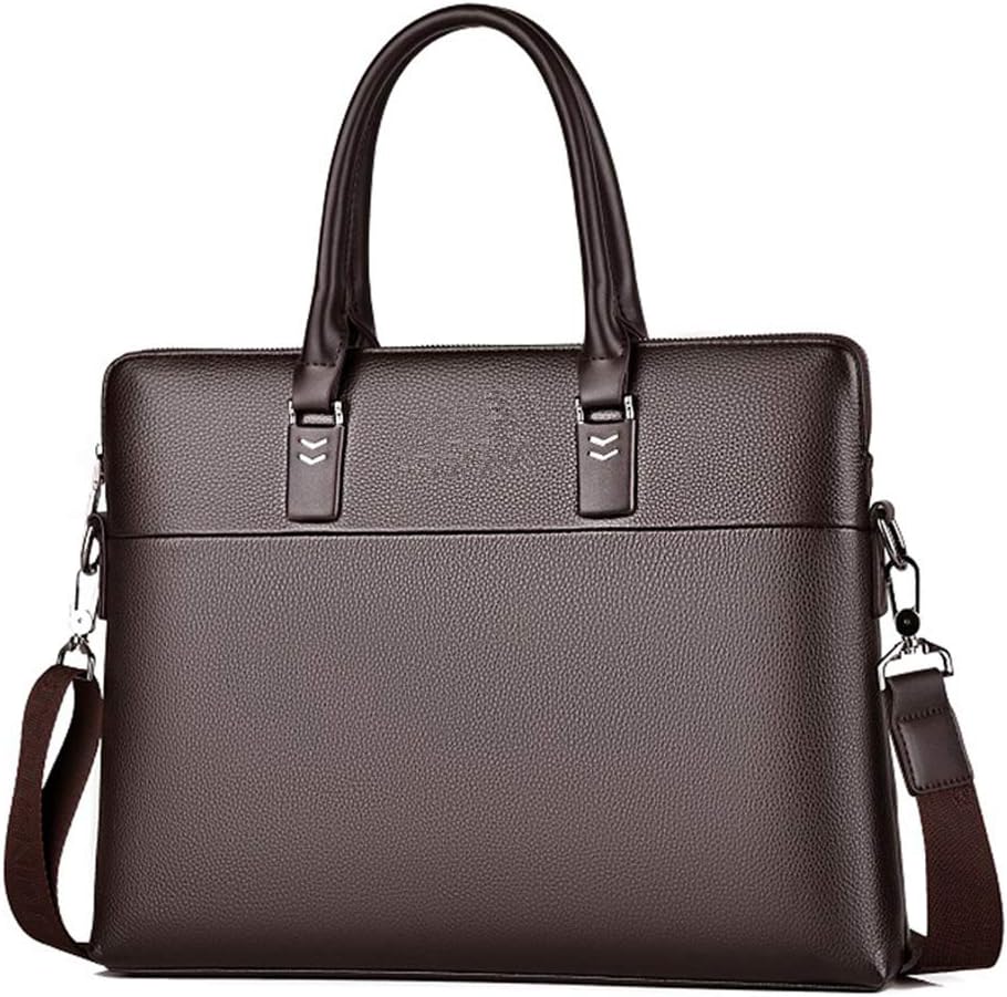 Briefcases For Men Business Leather Briefcase Can Hold 14