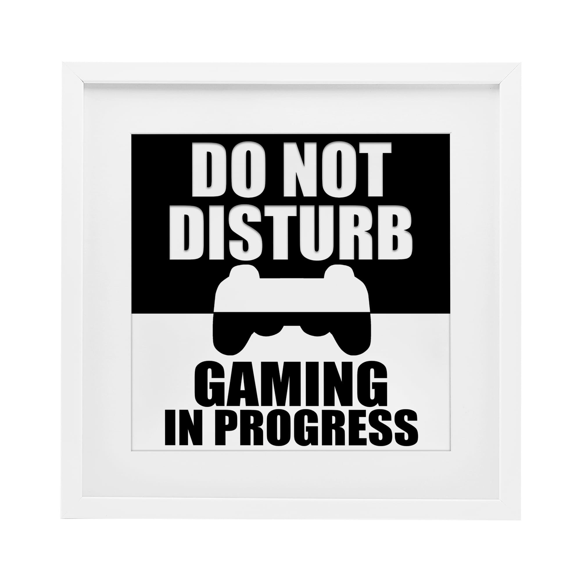 Affiche de Créateur Gamer Gris Sous Verre Tableau Stupell Industries