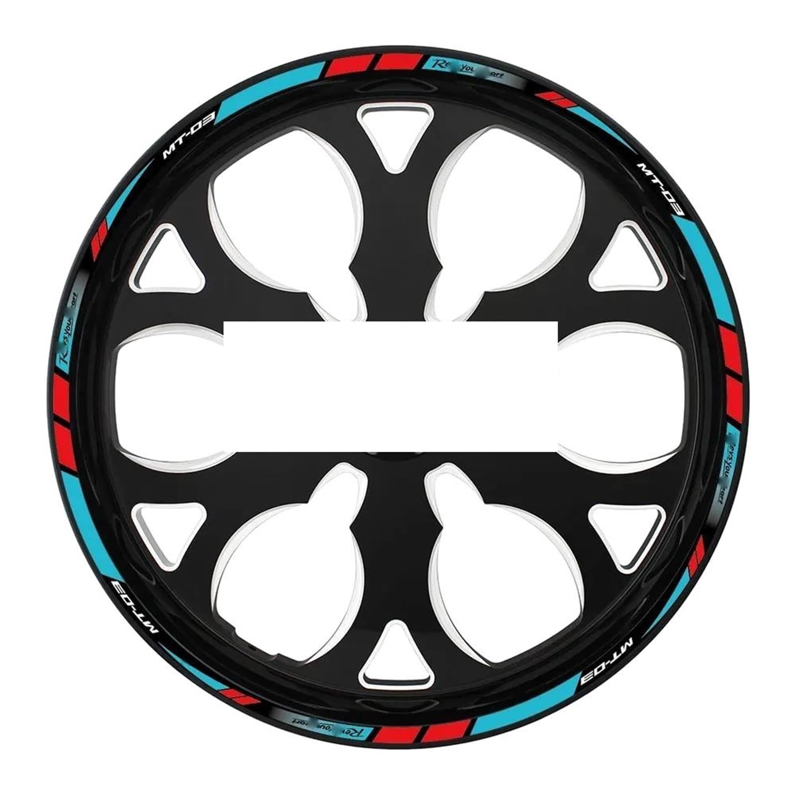 Applique for for MT03 MT-03 Mt03 Motorcycle Reflective Sticker Inside of Hub Decals Rim Stripe Tape Waterproof(4)