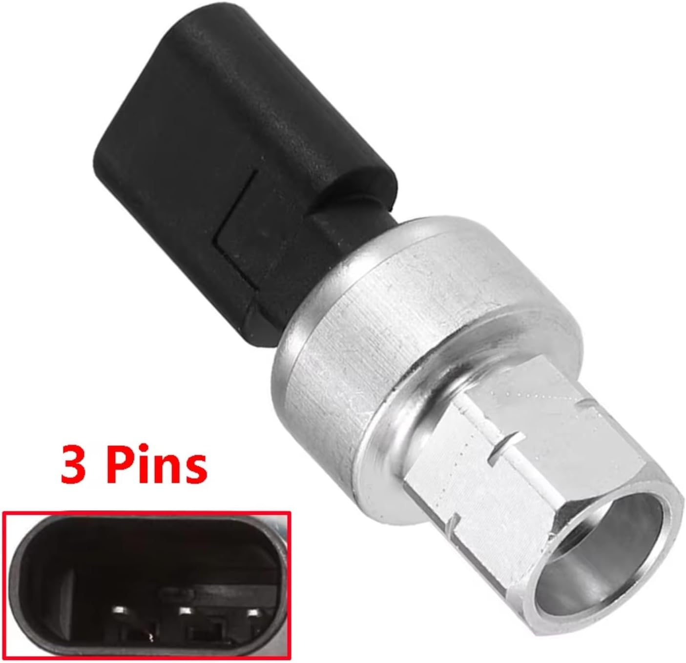 A/C Pressure Switch Sensor, A/C Pressure Switch Sensor, for Buick, for Envision 2021-2022, for Enclave 2022, for Encore 2020-2022 A/C Air Conditioning Pressure Sensor 13511536 1551388 3 Pin