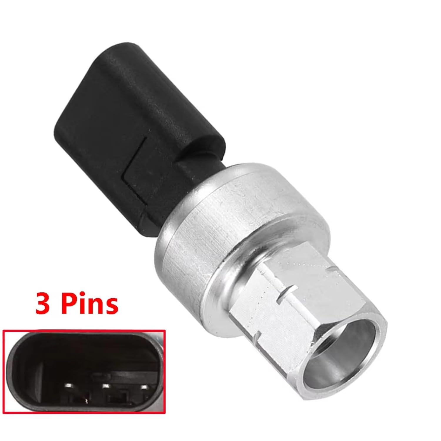 Car Air Pressure Switches, for Cadillac, for CT4 CT5 XT5 2020-2023, for XT4 2019-2023 13511536 1551388 Air Conditioning Switch Pressure Sensor A/C Pressure Sensor