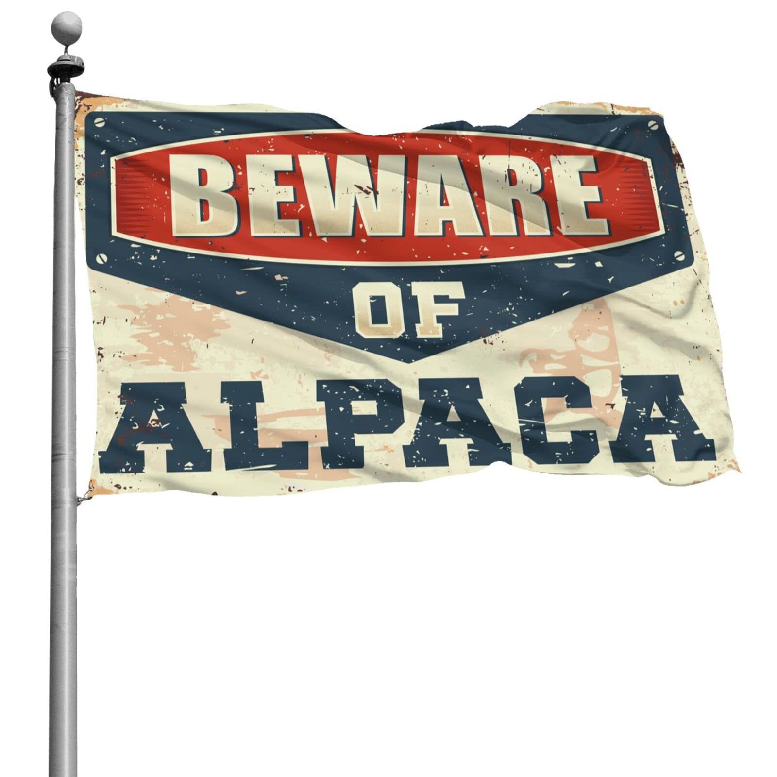 Drapeau Alpagas COTECI 152x244 cm pour déco de man cave et bar