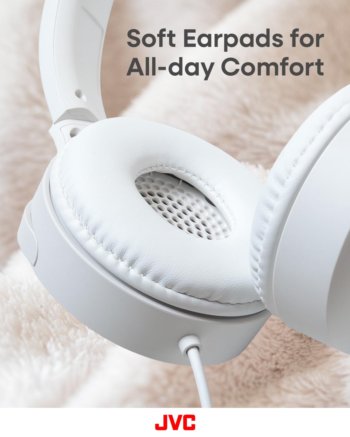 JVC HA-S33UC-W Cuffie on-ear USB-C pieghevoli Bianco