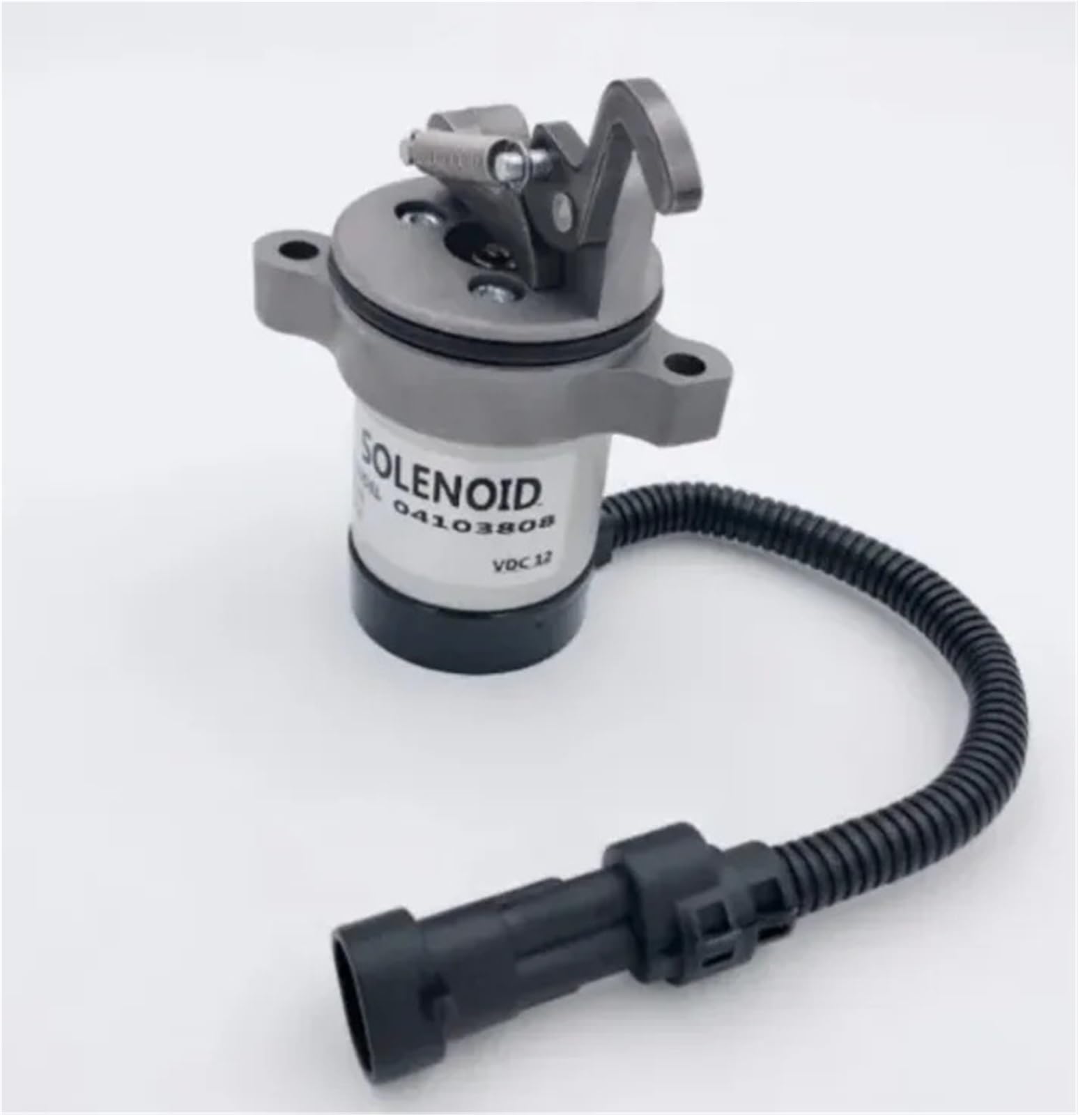 Solenoide de corte de combustible Solenoide de corte de combustible para motor Deutz F3L, F3M, F4L y F4M (1011-2011), 12 V/24 V, compatible con generadores Deutz F3L, F3M, F4L y F4M (1011-2011)(12V)