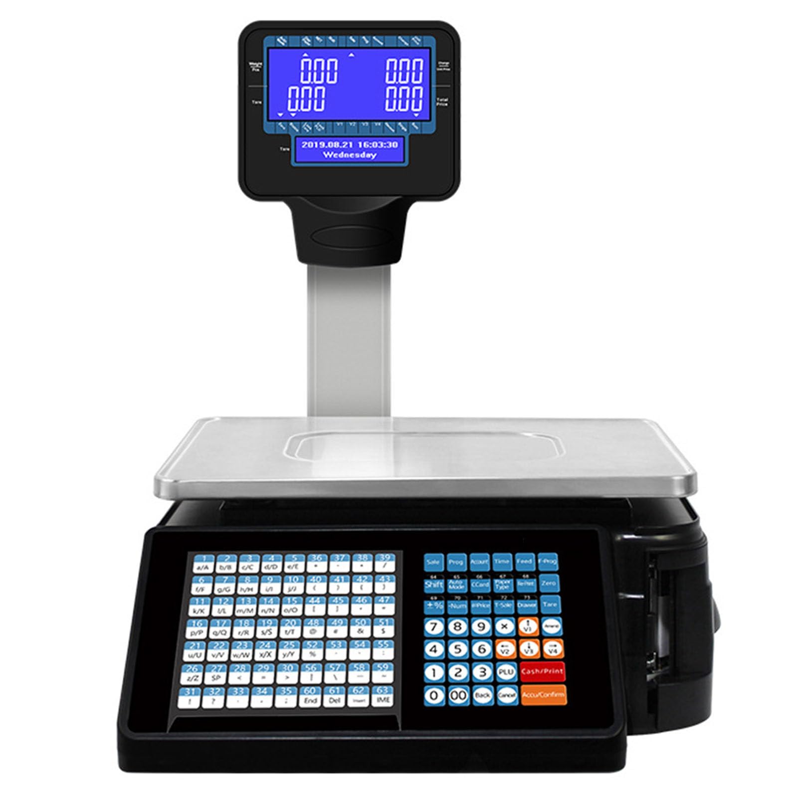 LYDZUSDP Digital Price Computing Scale,Commercial Double-Sided Scale with Thermal Label Printer,for Weighing in Various Stores