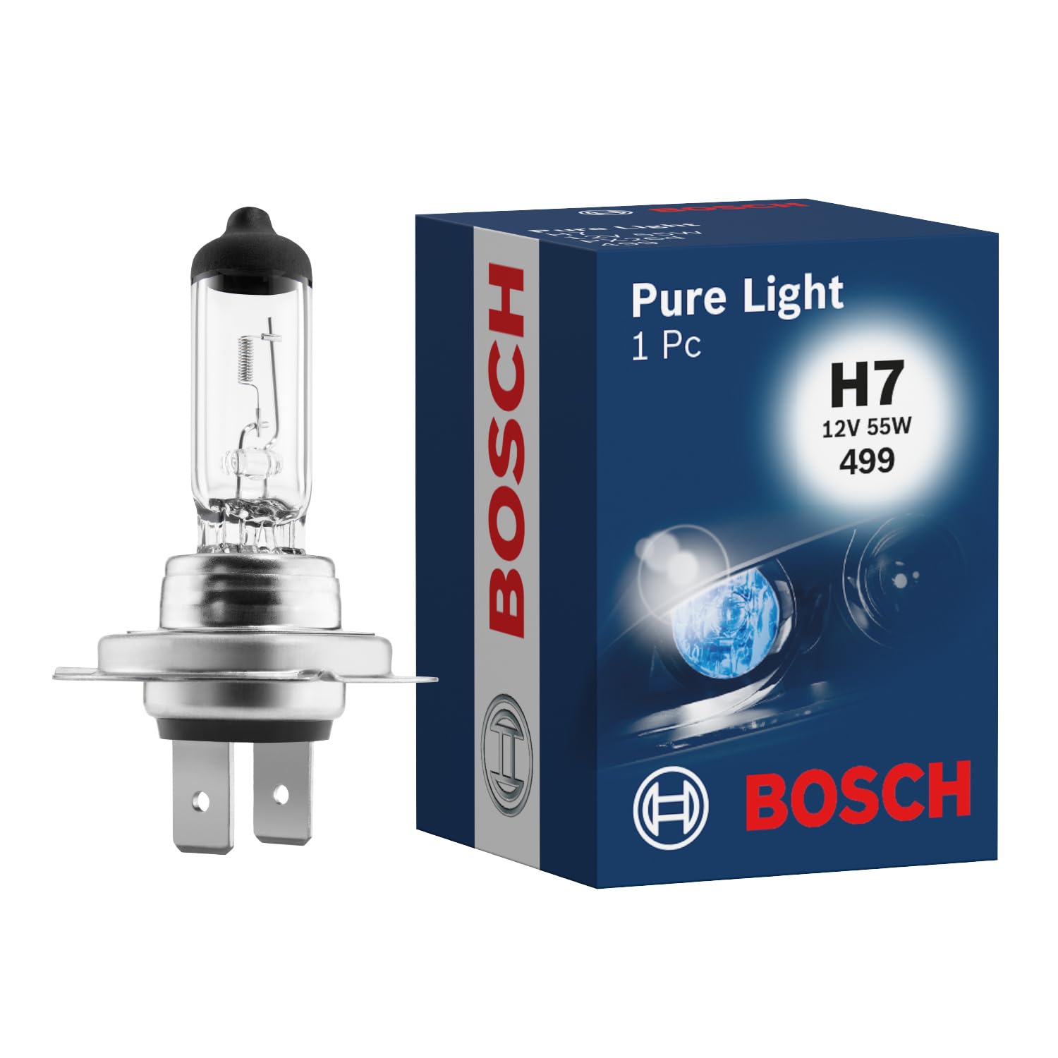 Bosch Lâmpada de Farol H7 Bosch Pure Light - 12V 55W Halógena