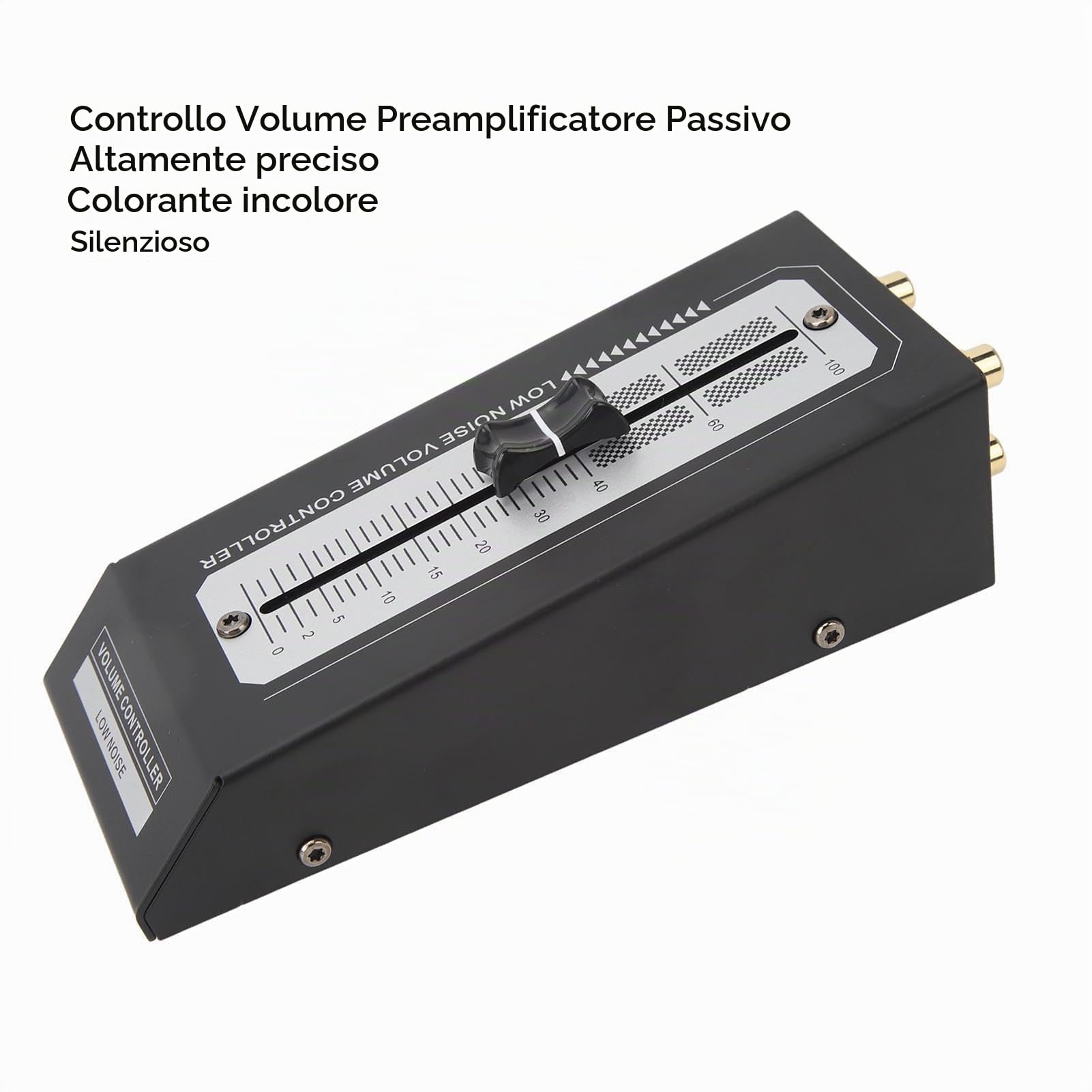 Controllo Volume Preamplificatore Passivo, Controllo Preciso Senza Perdita Amplificatore Alimentazione Con Connettore for Sistemi Audio Domestici Home Theater e Professionisti