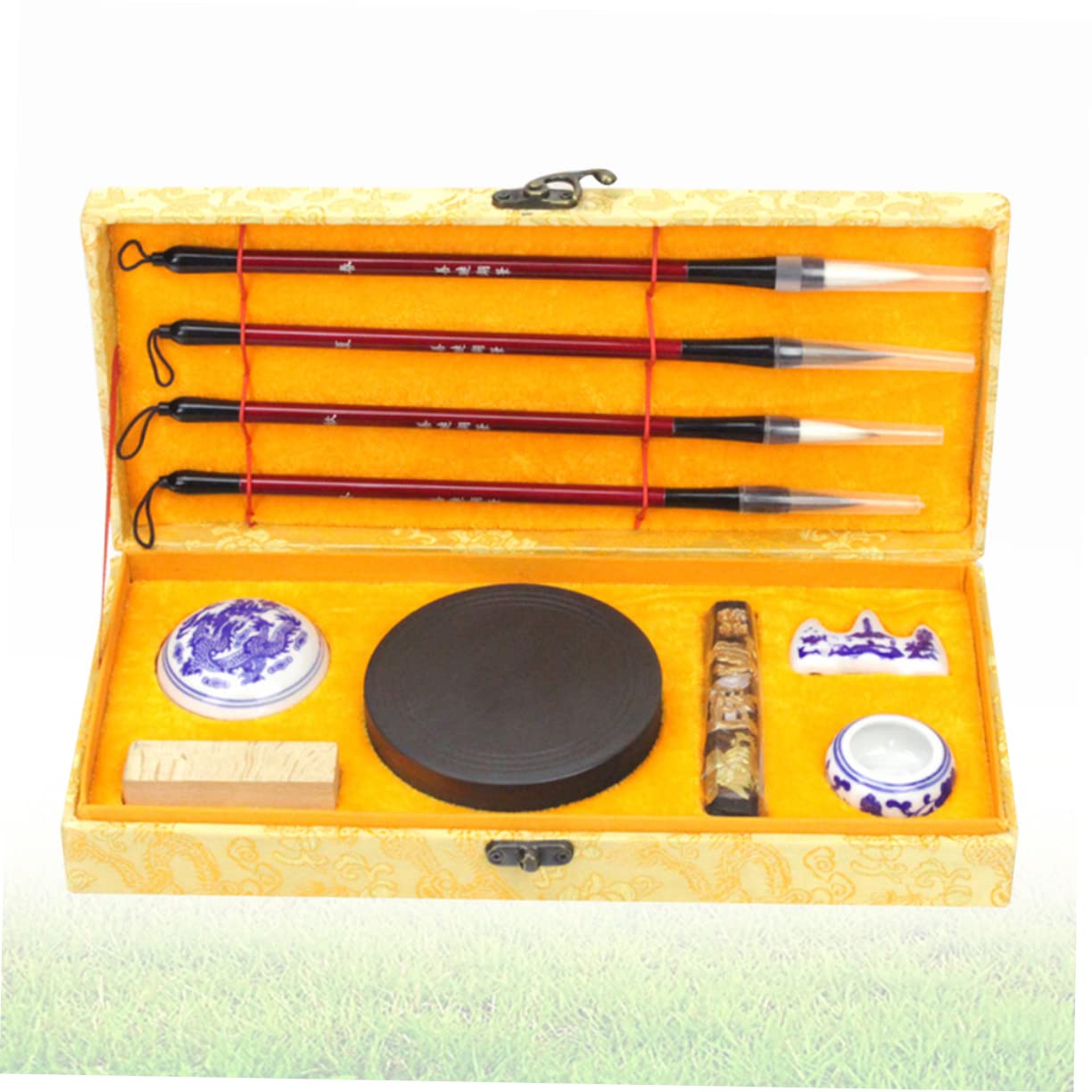TEHAUX Set Di Pennelli Per Calligrafia Per Principianti Strumenti Di Scrittura Cinese Carta Per Inchiostro Kit Tradizionale Dei Tesori