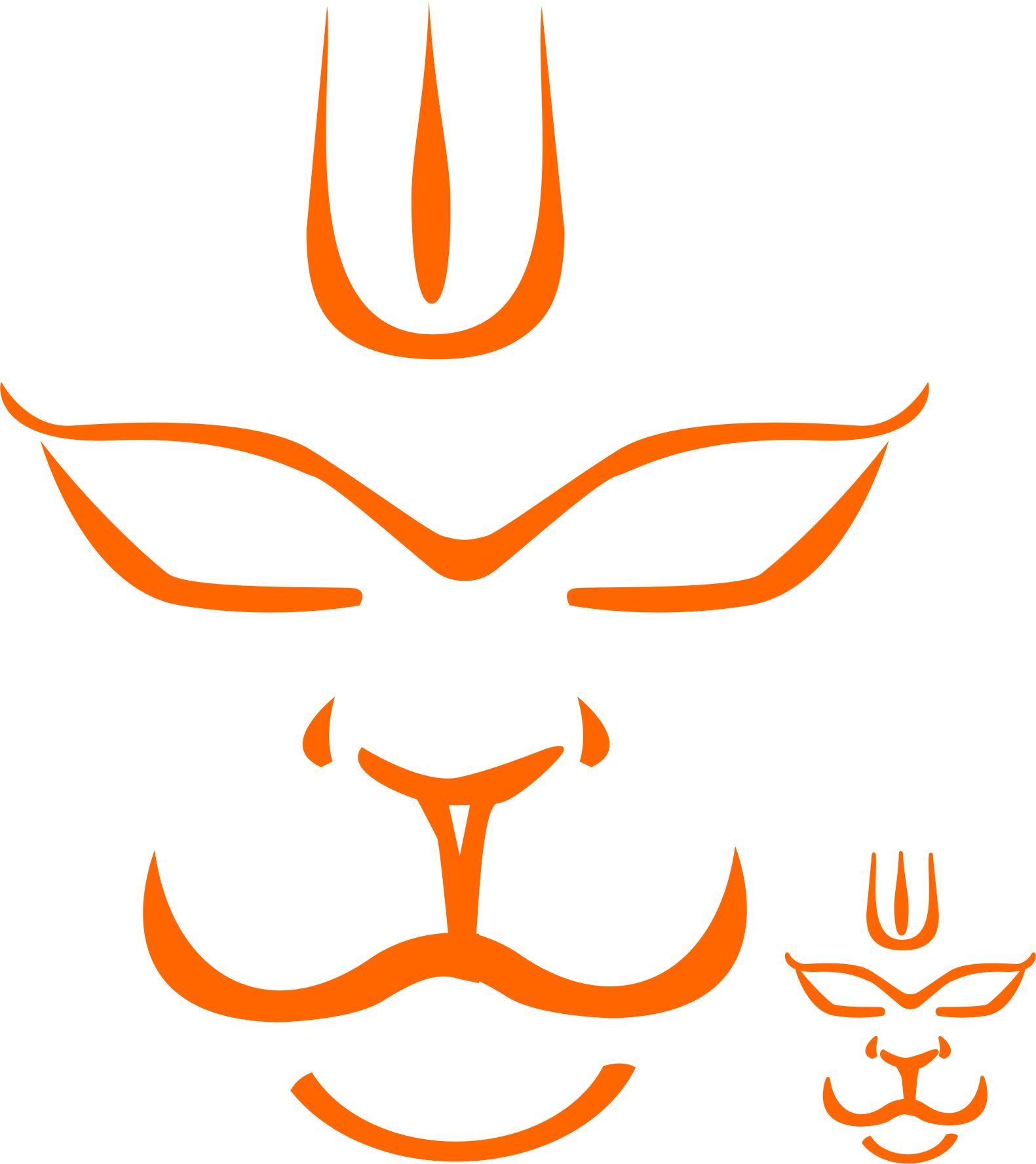 Universal Radium Outer Stickers For All Cars and Bikes (Orange), Pack of 1