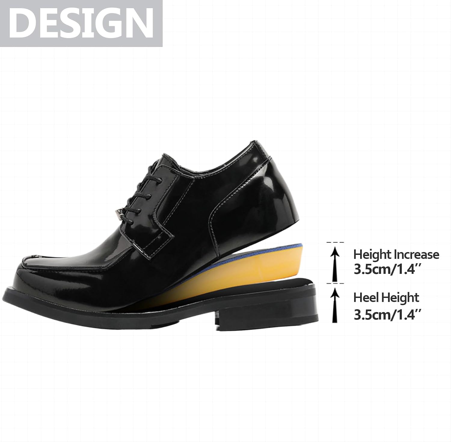 Mens Leather Chunky Heel Wide Toe Dress Oxfords Fashion Comfort Square Toe Lace Up Business Formal Derbys Causal Tuxedo Party Prom Wedding Shoes
