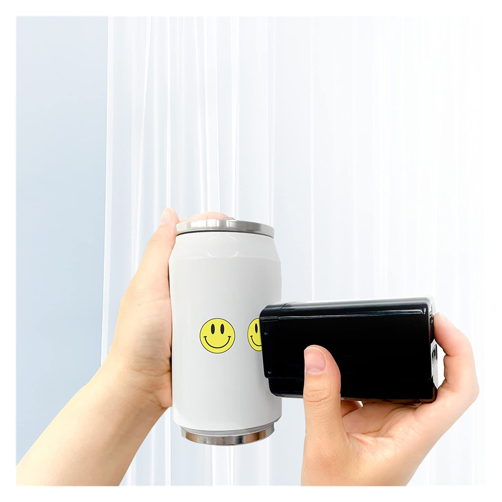 Portatile Printpen Mini Stampante Penna a getto d'inchiostro Penna Pennarelli Piccola FAI DA TE Stampa for Android. / IOS. DATE DI SCADENZA RAGACI.(White Printer Set)
