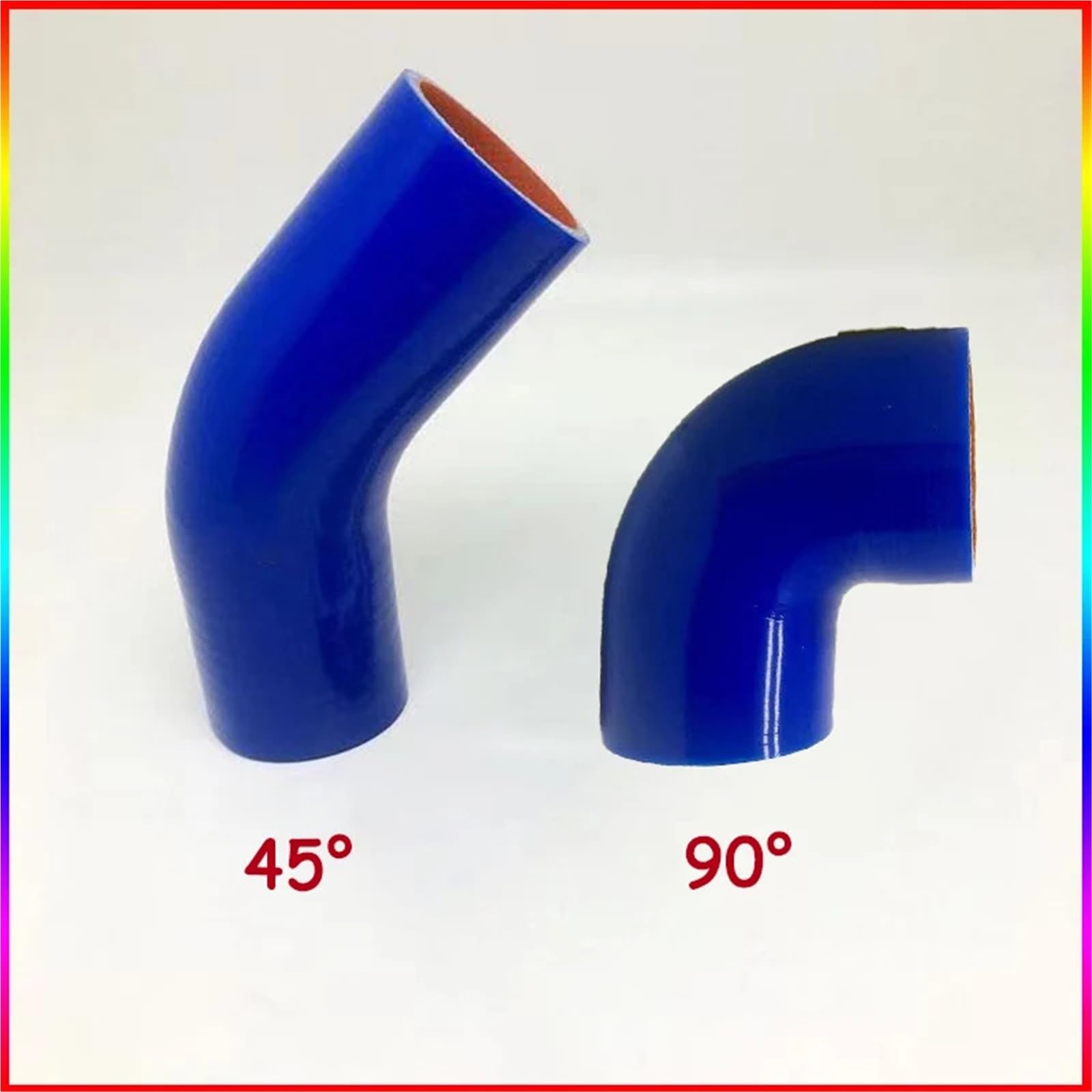 Dieselschlauch Blauer Silikonschlauchanschluss, robuster Winkel, SAP-Rohr, Ladeluftkühler, Turbo-Ansaugrohr, Ersatz-ID 16–76 mm, 45 90(90 Degree,ID 16mm)
