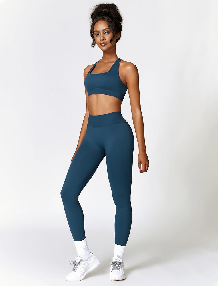 Amazon.com: OMEWEE Workout 2 Piece Set for Women - Sports Bra and