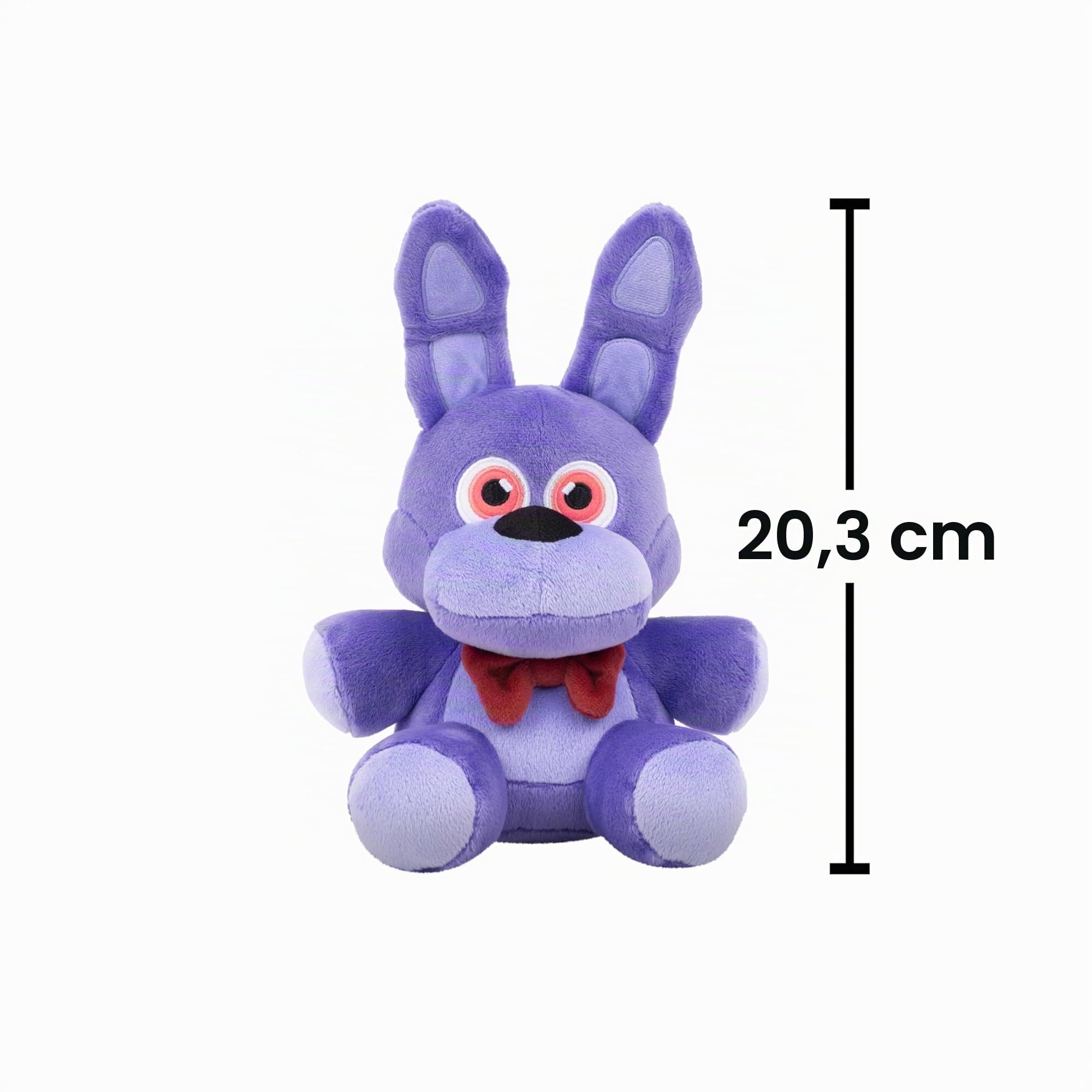 Five Nights At Freddy's Peluche classico Bonnie - Peluche 20,3 cm con materiale morbido e occhi fosforescenti