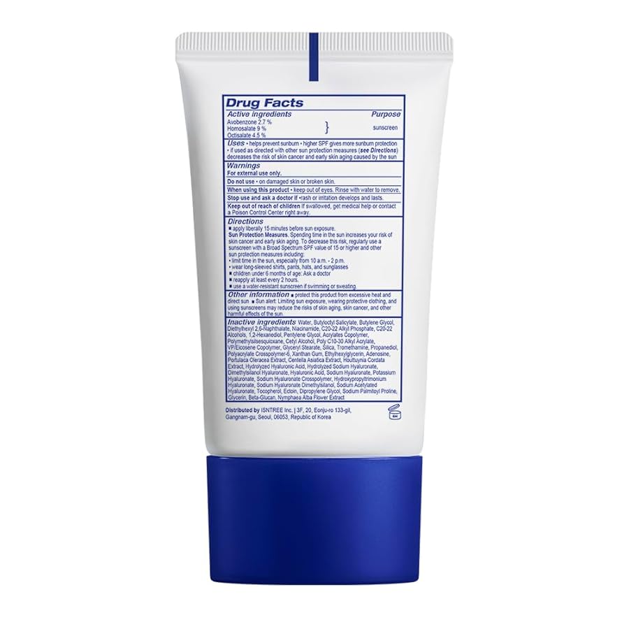 ISNTREE Hyaluronic Acid Daily Sun Gel 50ml, 1.69 fl oz, SPF 30, Korean Skincare, Moisturizing, No White Cast, Lightweight, Mild Formula, Daily SPF, Korean Sunscreen - image 9