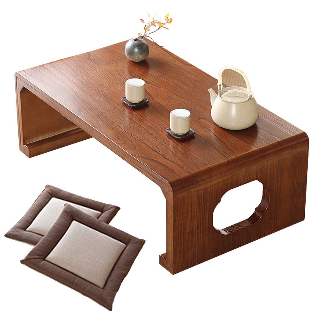 Table kotatsu en bois marron créez un coin bureau japonais sur mesure