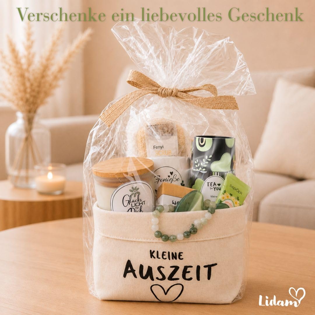 Wellness Geschenkset für Frauen Kleine Auszeit Geschenkkorb Entspannung Geschenk
