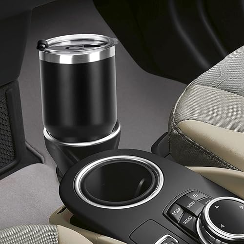 Miniatura 4 de SYACOT Vaso de 30 onzas de acero inoxidable de doble pared aislado al vacío taza de viaje con tapa a prueba de salpicaduras, popote de metal y