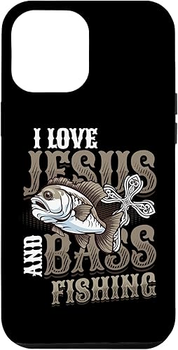Miniatura 1 de iPhone 13 Pro Max I Love Jesus And Bass Fishing Religious Bass Fishing Case