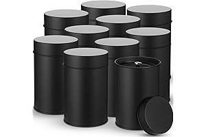 10-Pack Tea Canister Metal Tea Tins for Loose Tea Storage