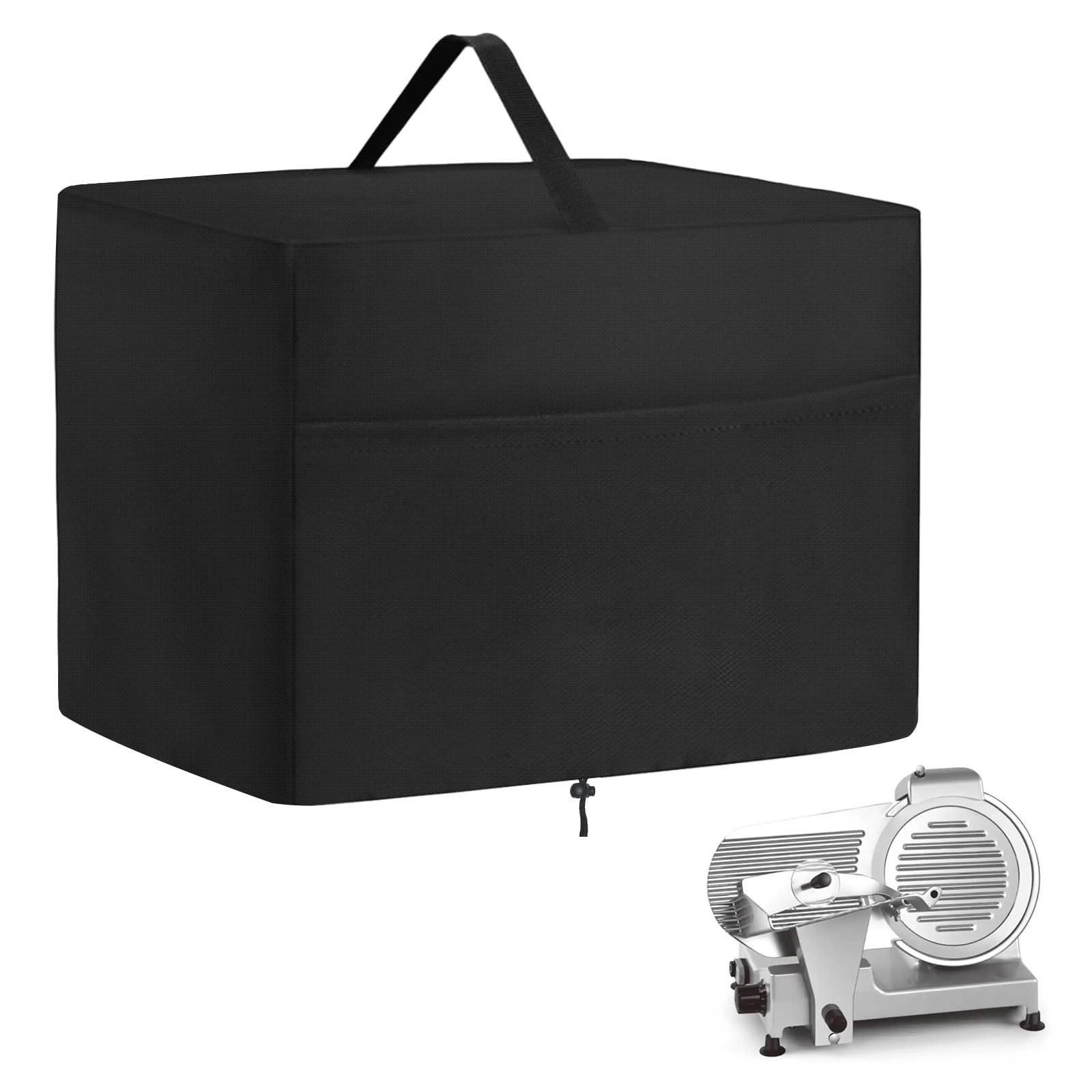 MUTUSHI Meat Slicer Cover Waterproof Dustproof Food Slicing Cover Compatible with BESWOOD 250,VEVOR Commercial Meat Slicer and Most Other Model 20