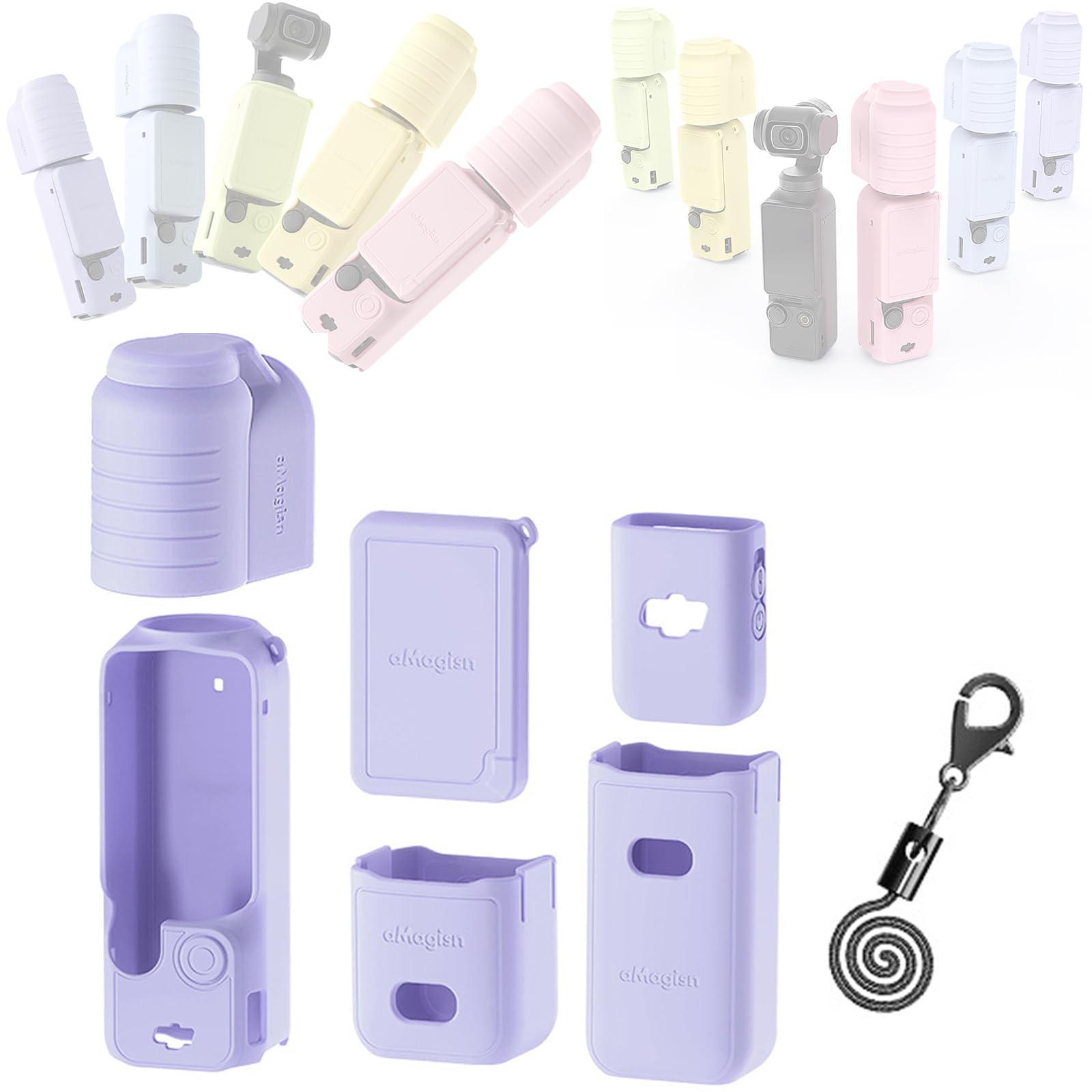 Amazon | Honbobo DJI Pocket 3用 シリコンカバー 保護ケースハンドル