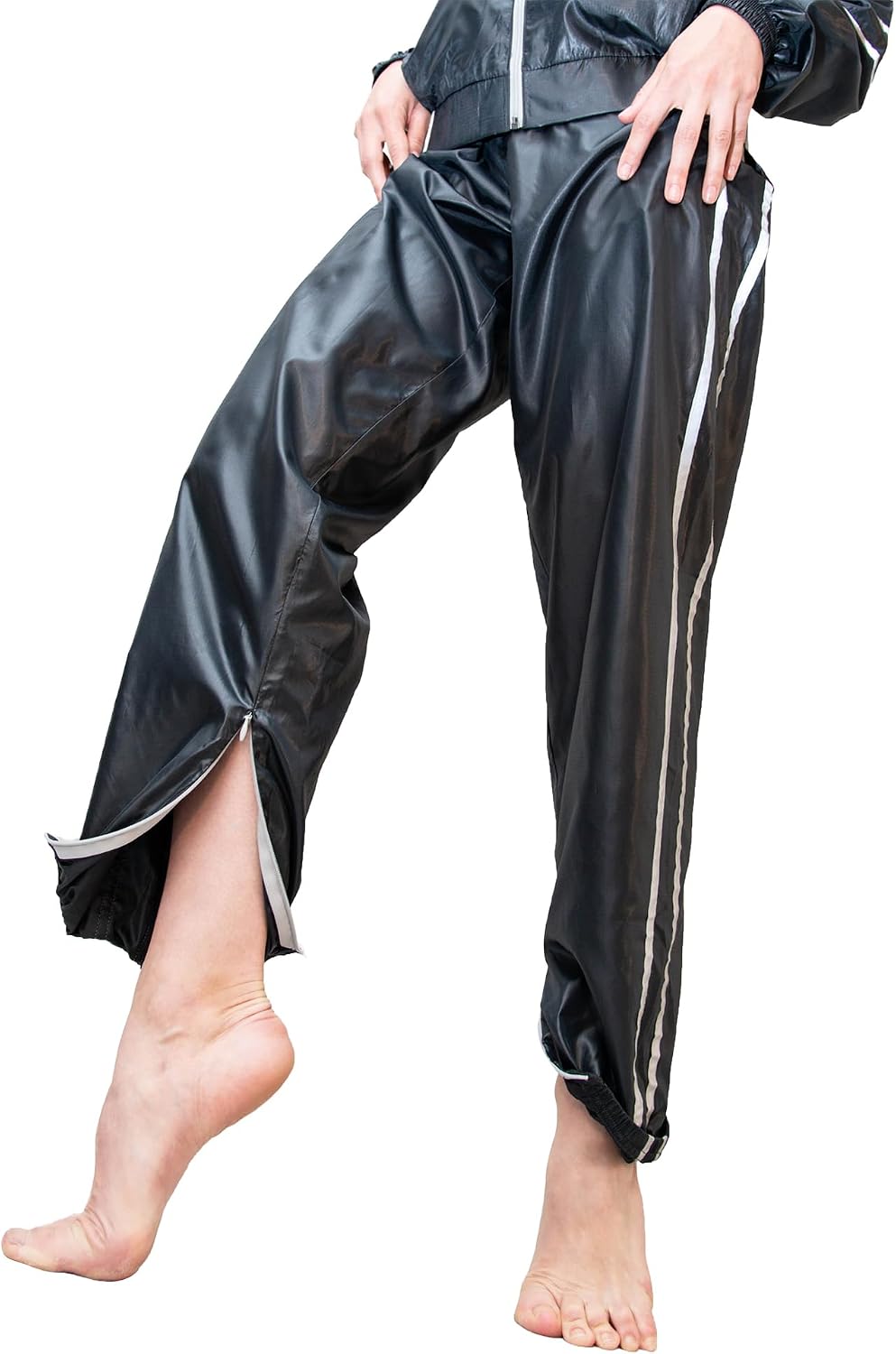 Body Wrappers Unisex Warm Up Dance Pants – Lightweight Ripstop Reflective Jogger Style for Ballet Jazz A103