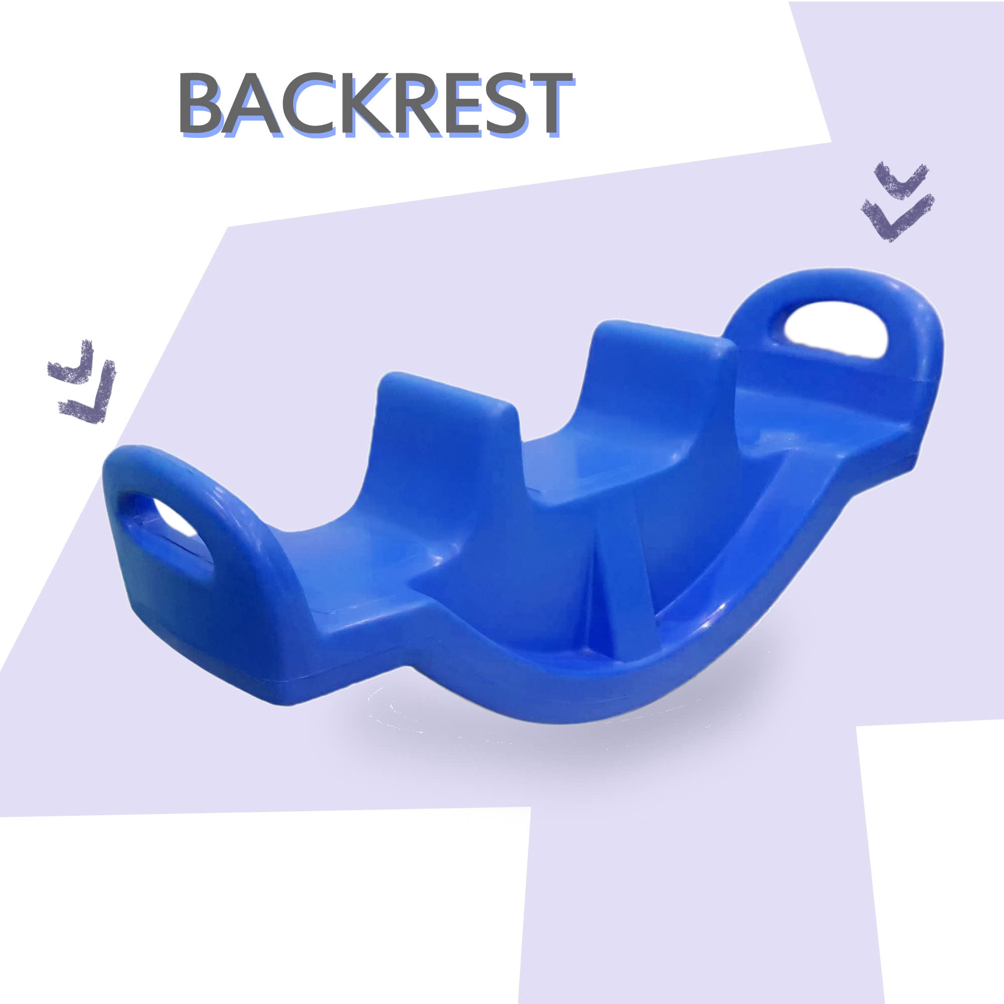 eHomeKart See Saw Rocker for Kids - Plastic See Saw Jumbo Rocker for Indoors and Outdoors - Perfect Toy for Boys and Girls of Age 1-8 Years - Dimesnsions: 118 X 32 X 45 Cm (Blue), 1 Count - Image 6 thumbnail