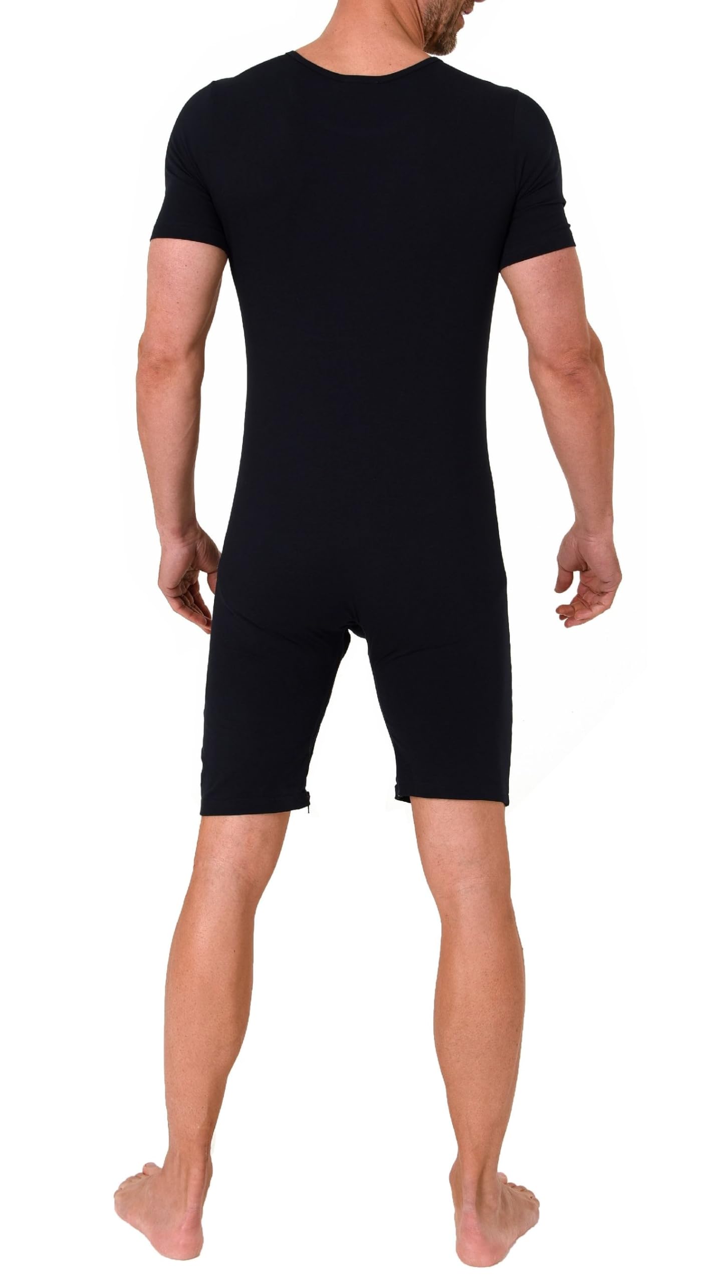 Normann Care Pflegebody Kurzarm - Unisex - mit Beinreißverschluss