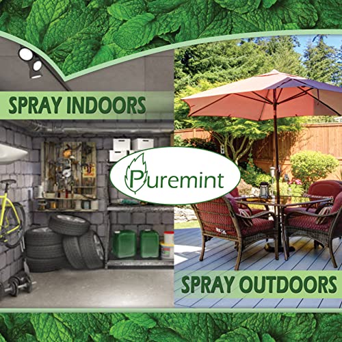 Puremint Insect & Pest Control, Powerful & Natural 5% Peppermint Oil Spray For Ants, Spiders, Bed Bugs, Dust Mites, Roaches And More - Indoor And Outdoor Use, 128 Fl Oz Gallon #TOP3