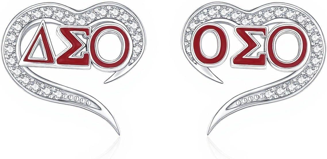 AKA/ZPB/DST/SGR/OES Sorority Gifts for Women 925 Sterling Silver Sorority Paraphernalia Gifts Greek Jewelry for Finer Women