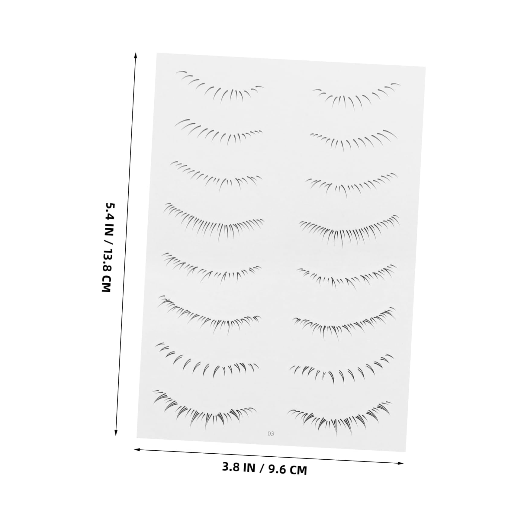 FOMIYES False Eyelash Stickers 10 Sheets Lash Tattoos Lower Lash Extensions for Women Quick Easy Eye Makeup