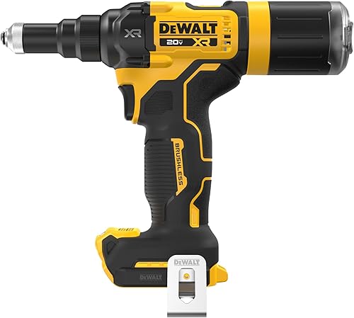 Miniatura 9 de DEWALT Herramienta de remache inalámbrica MAX XR de 20 V, 316 pulgadas, solo herramienta desnuda (DCF403B)