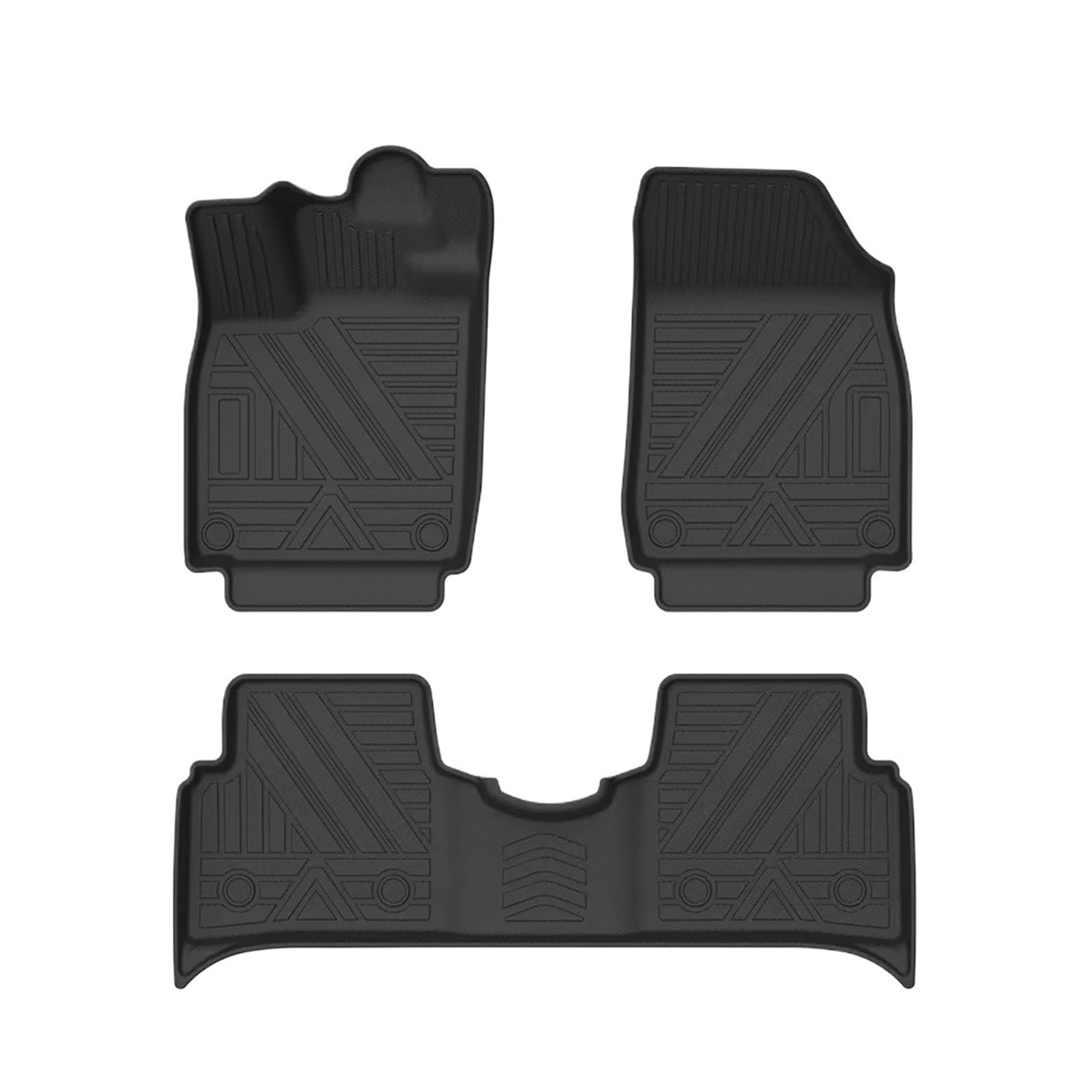 Tapis de sol de voiture VW ID.3 2021-2023 anti-boue imperméable - 7