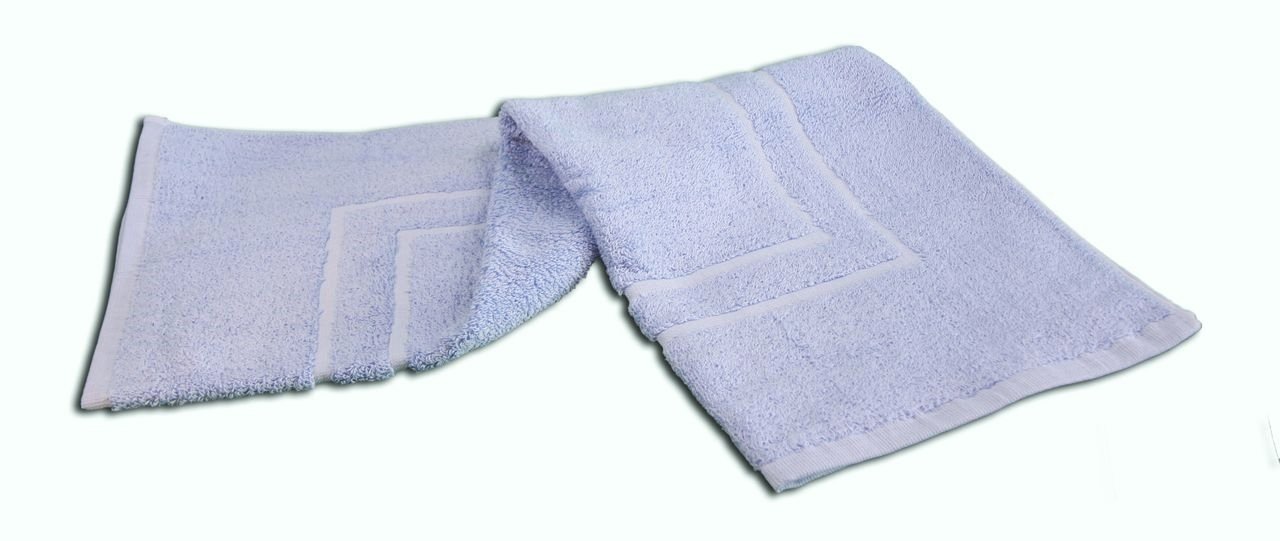 Gözze - Bath Mat, Set of 2, 100% Cotton, 50 x 70 cm - Dove Blue - Image 2