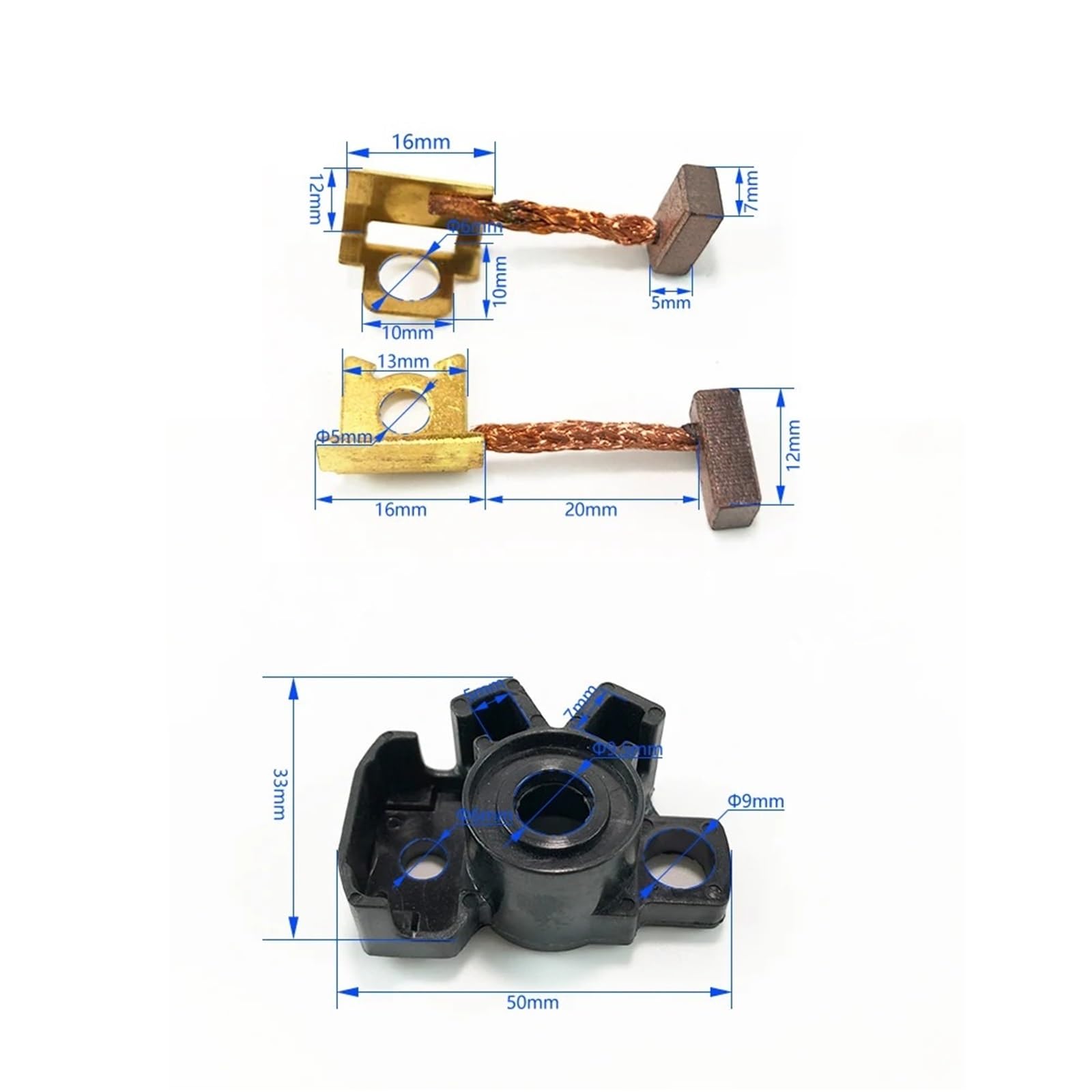 Motorino di avviamento sostituzione moto Adatto per SXF FC FE ECF MCF Moto Motorino di Avviamento Spazzole Carbone Kit Riparazione Parti Del Motore 79240001000(8 Kit)