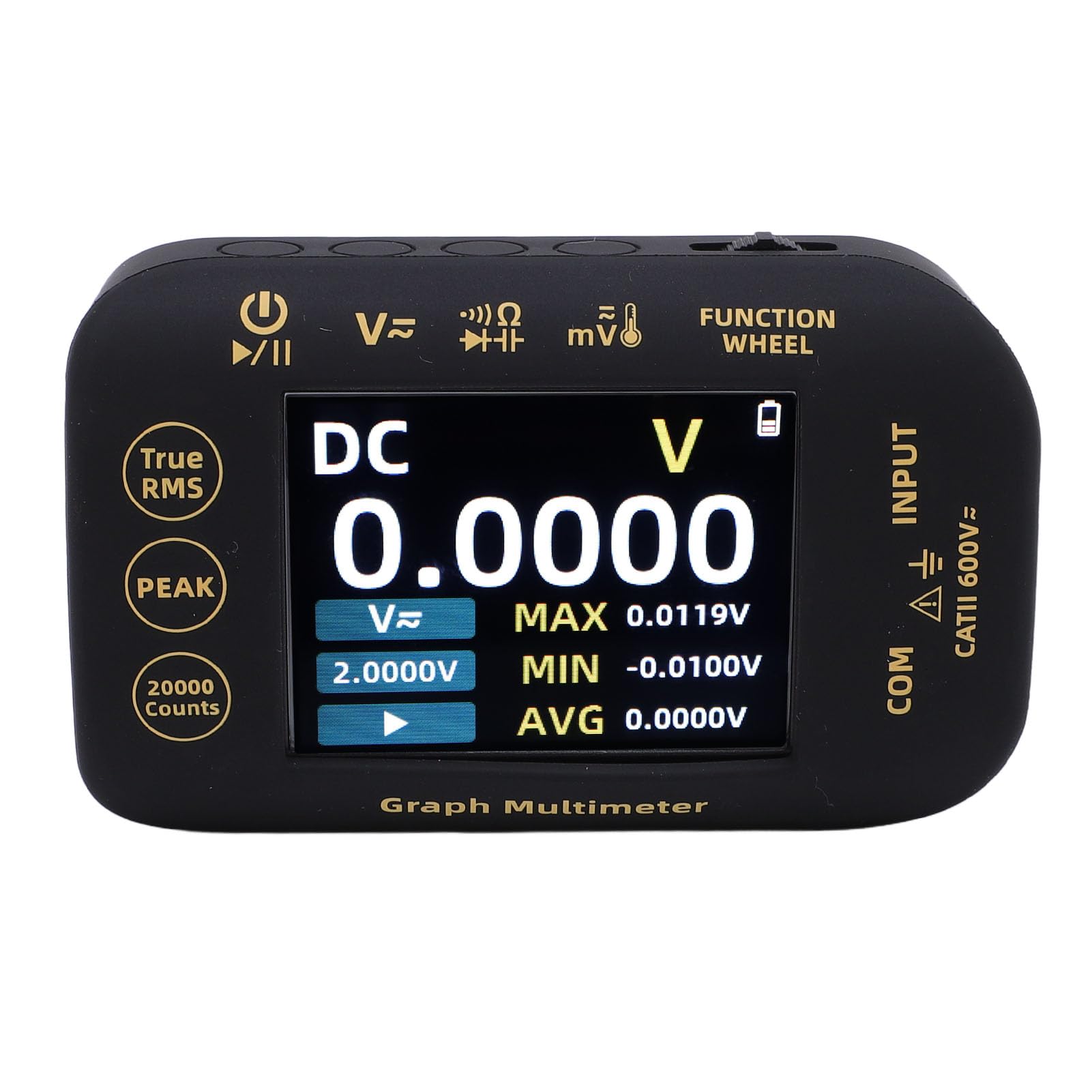 Cocoarm Multimetro Digitale Fotovoltaico, Multimetro Digitale con Gamma Automatica con Schermo TFT da 2,8 Pollici, Tester Grafico Ricaricabile da 20000 Conti per Sistemi Fotovoltaici a Pannelli Solari
