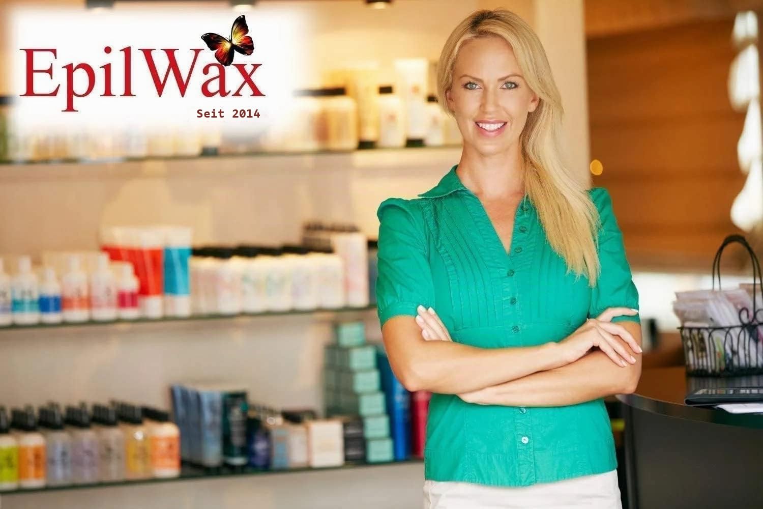 EpilWax Wachspatronen Set mit Warmwachspatronen zur Haarentfernung Enthaarungswachs 100 ml Roll-on Nachfüller (Aloe Vera, 24)