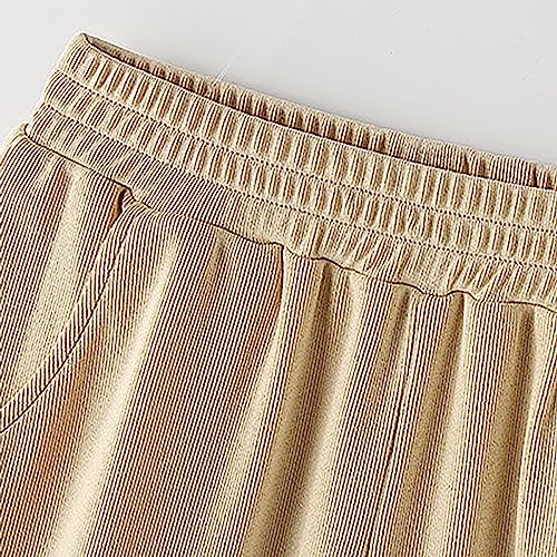 Girl's Casual High Waisted Straight Leg Jeans Plain Pants with Pocket Girls Casual Bottoms4