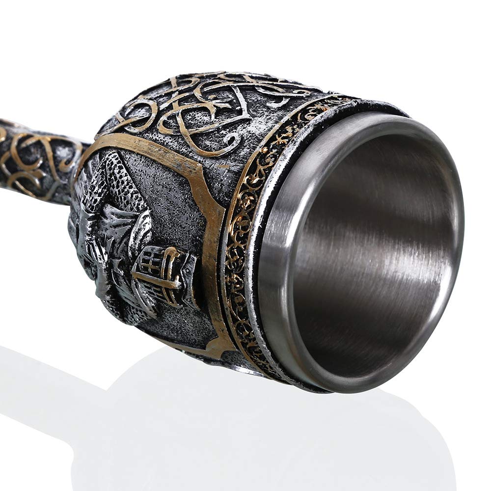 Porte-tasse En Cuir Médiéval - Sangle Réglable Pour Chope Ou Tasse - Pour Cosplay, Fête Médiévale, LARP - Noir Ou Marron