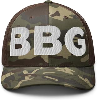 Hogue WS LLC BBG Airport Hat (Embroidered Camouflage Trucker Cap) Flying to Branson Airport Gift