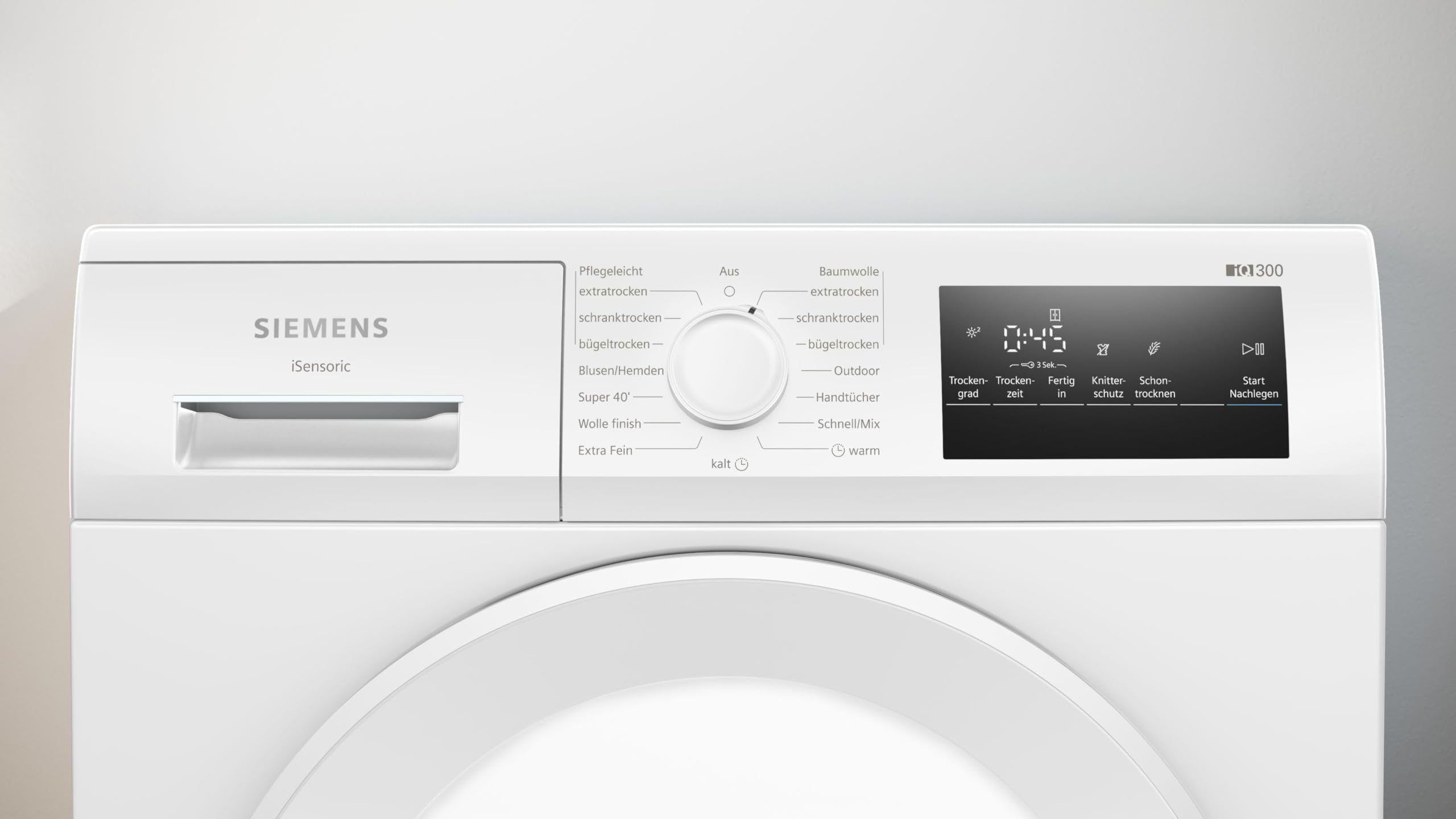 Siemens iQ300 Wärmepumpentrockner 8 kg autoDry WT43H004 | Schonende Trocknung, super40-Programm für schnelle Ergebnisse, easyClean-Filter für eine einfache Reinigung