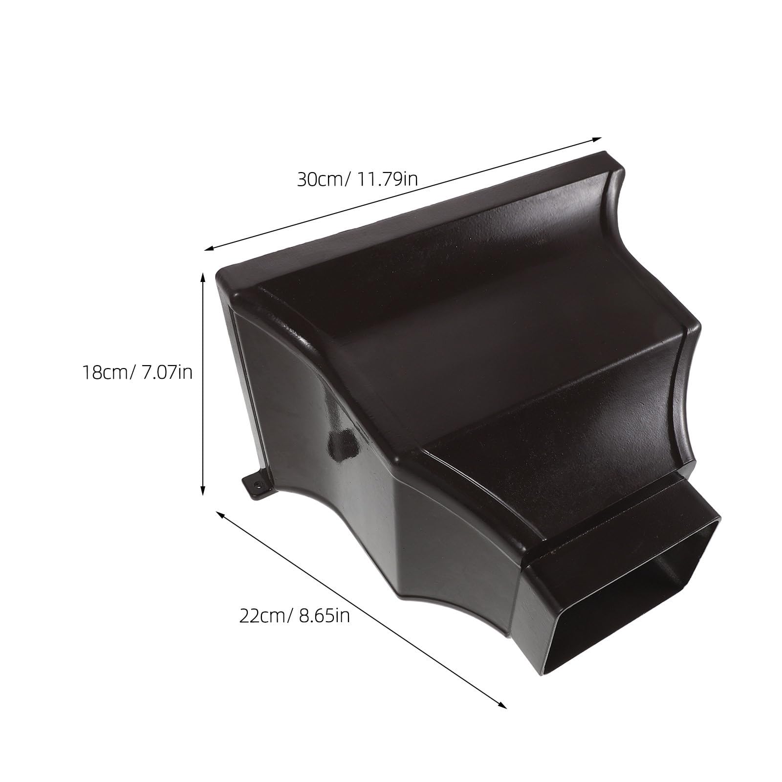 Adaptador de Bajante de Aluminio Curvo para Canaletas de Lluvia