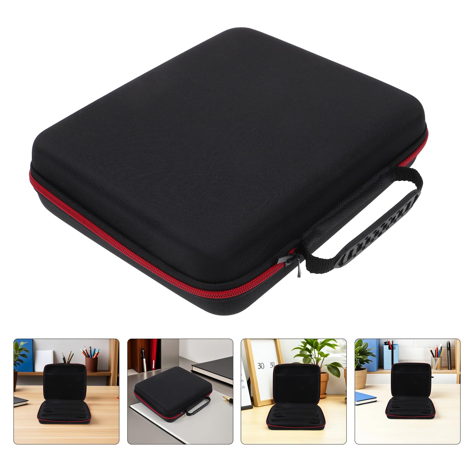 Custodia per Microfono Wireless Portatile 2 Pezzi Cerniera Organizer Imbottito per 4 Microfoni Borsa da Viaggio Leggera per Concerti All’Aperto e Spettacoli Live Protezione EVA