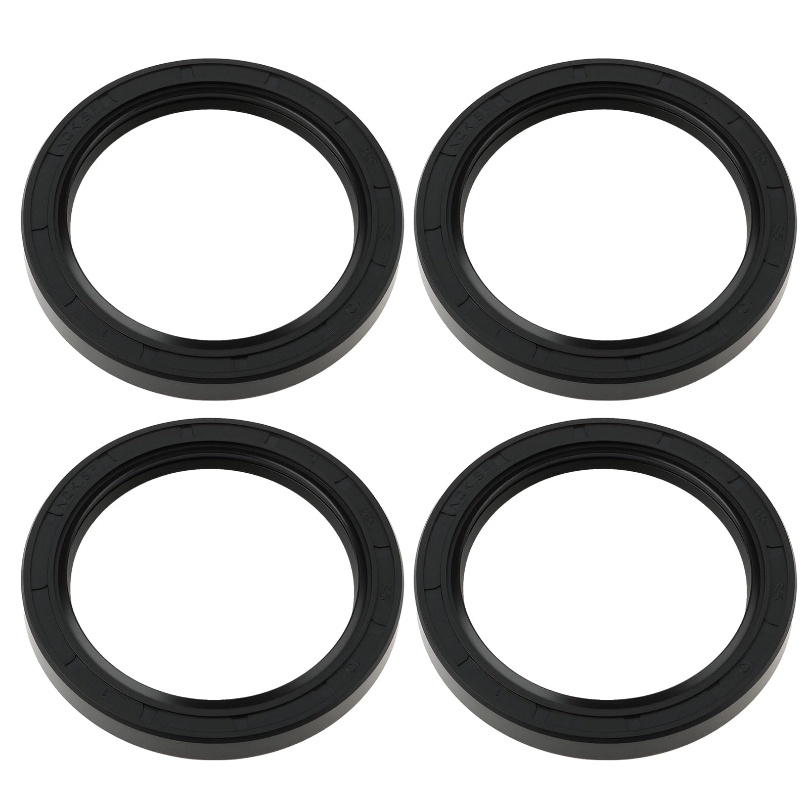 SG Store 4Pcs Rubber Shaft Seal Oil Seal 65x85x10mm for Rolling Bearings Ball Bearings Roller Bearings