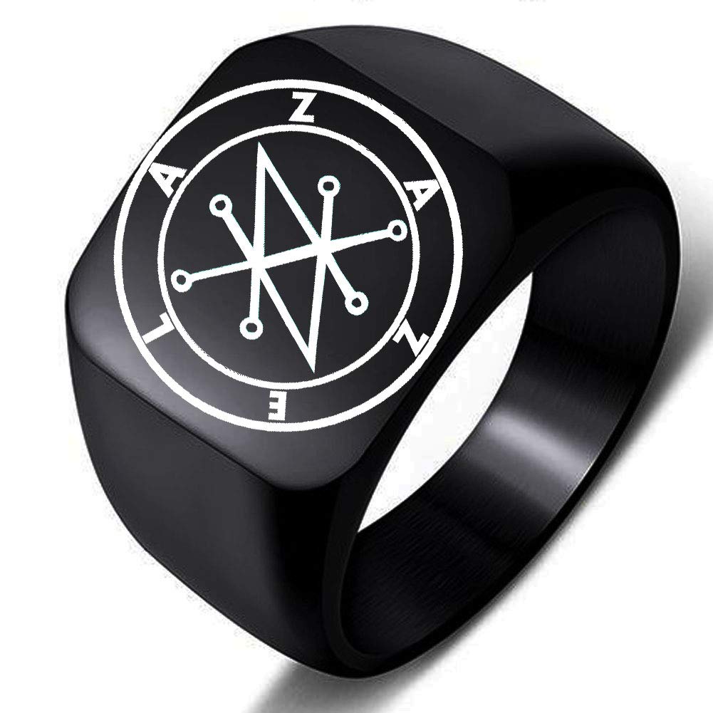 Azazel Sigil Azazel Black Sigil Occult Magick' Drawstring Bag