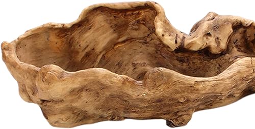 Miniatura 6 de Gazechimp Maceta de resina con troncos de madera flotante, maceta para suculentas, 14.2 pulgadas de largo x 4.7 pulgadas de ancho