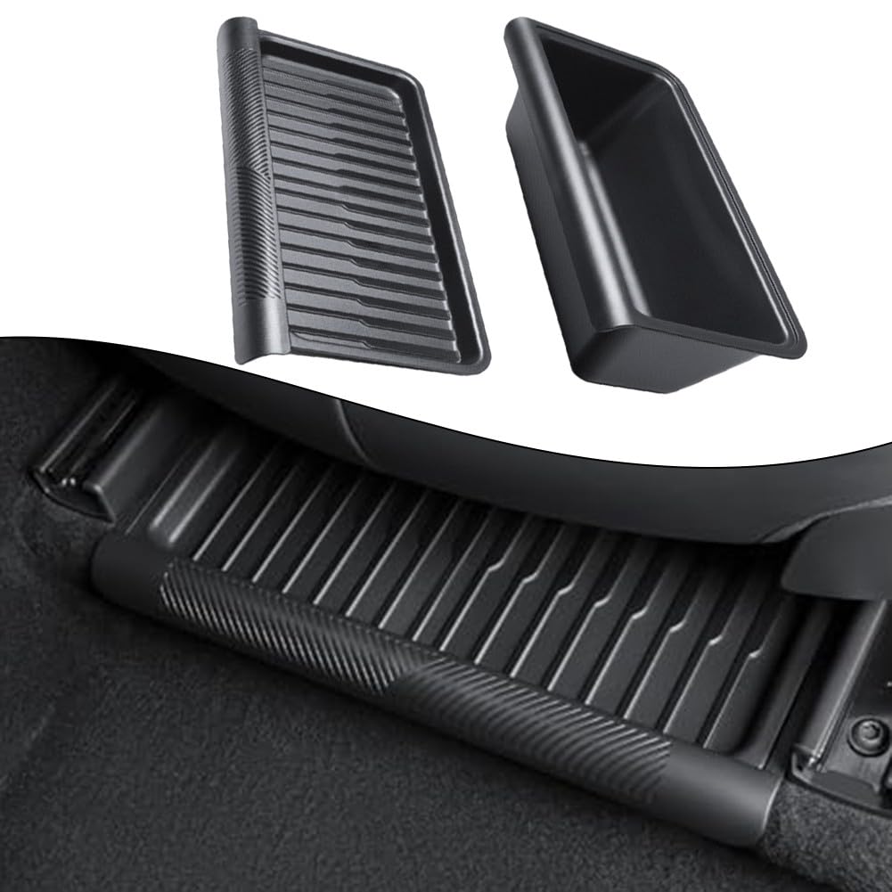 Boîte de rangement TPE sous siège Tesla Model Y Juniper 2025 avec couvercle